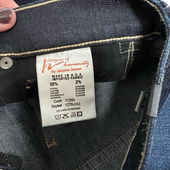 Citizens Of Humanity Ava low rise straight legs Blue Straight Leg Jeans 25 - Picture 3 of 8